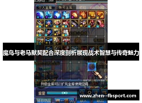 魔鸟与老马默契配合深度剖析展现战术智慧与传奇魅力